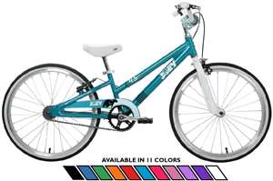 Joey 4.5 Ergonomic Kids Bicycle, For Boys or Girls, Age 5 and up, Height 43-54 inches, in Aqua  