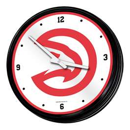 Atlanta Hawks: Retro Lighted Wall Clock