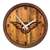 Atlanta Hawks: Logo - "Faux" Barrel Top Clock