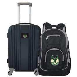 Milwaukee Bucks  Premium 2-Piece Backpack & Carry-On Set L108