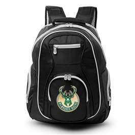 Milwaukee Bucks  19" Premium Backpack W/ Colored Trim L708