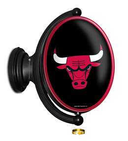 Chicago Bulls: Original Oval Rotating Lighted Wall Sign