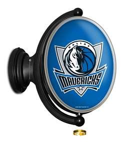 Dallas Mavericks: Original Oval Rotating Lighted Wall Sign