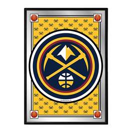 Denver Nuggets: Vertical Team Spirit - Framed Mirrored Wall Sign