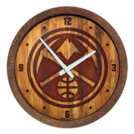 Denver Nuggets: "Faux" Barrel Top Clock