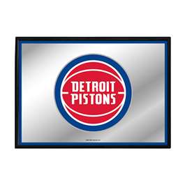 Detroit Pistons: Framed Mirrored Wall Sign