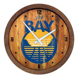 Golden State Warriors: Logo - "Faux" Barrel Top Clock