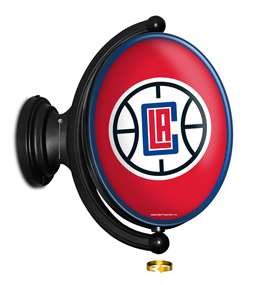 Los Angeles Clippers: Original Oval Rotating Lighted Wall Sign