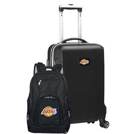 Los Angeles Lakers  Deluxe 2 Piece Backpack & Carry-On Set L104