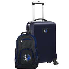 Dallas Mavericks  Deluxe 2 Piece Backpack & Carry-On Set L104