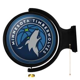 Minnesota Timberwolves: Original Round Rotating Lighted Wall Sign