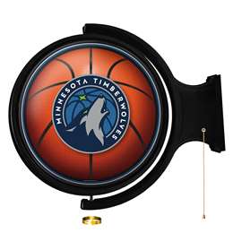 Minnesota Timberwolves: Basketball - Original Round Rotating Lighted Wall Sign