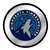 Minnesota Timberwolves: Modern Disc Mirrored Wall Sign