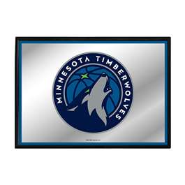 Minnesota Timberwolves: Framed Mirrored Wall Sign