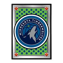 Minnesota Timberwolves: Team Spirit - Framed Mirrored Wall Sign