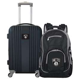 Brooklyn Nets  Premium 2-Piece Backpack & Carry-On Set L108