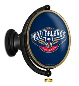 New Orleans Pelicans: Original Oval Rotating Lighted Wall Sign