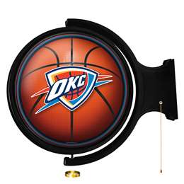 Oklahoma City Thunder: Basketball - Original Round Rotating Lighted Wall Sign    