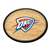 Oklahoma City Thunder: Oval Slimline Lighted Wall Sign