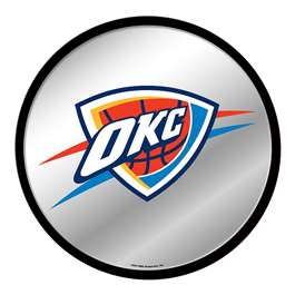 Oklahoma City Thunder: Modern Disc Mirrored Wall Sign