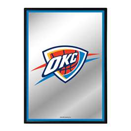 Oklahoma City Thunder: Framed Mirrored Wall Sign