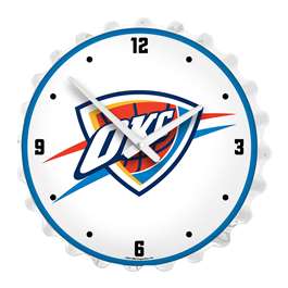 Oklahoma City Thunder: Bottle Cap Lighted Wall Clock