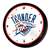 Oklahoma City Thunder: Retro Lighted Wall Clock