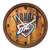 Oklahoma City Thunder: Logo - "Faux" Barrel Top Clock