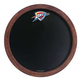 Oklahoma City Thunder: "Faux" Barrel Framed Chalkboard