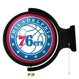 Philadelphia 76ers: Original Round Rotating Lighted Wall Sign