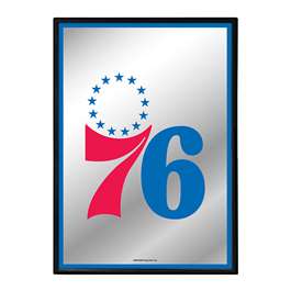 Philadelphia 76ers: Framed Mirrored Wall Sign