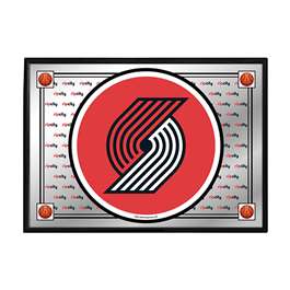 Portland Trail Blazers: Team Spirit - Framed Mirrored Wall Sign