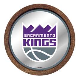 Sacramento Kings: "Faux" Barrel Top Mirrored Wall Sign