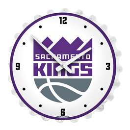 Sacramento Kings: Bottle Cap Lighted Wall Clock