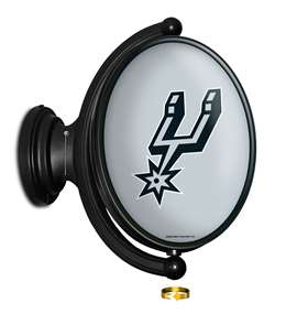 San Antonio Spurs: Original Oval Rotating Lighted Wall Sign