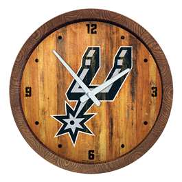 San Antonio Spurs: "Faux" Barrel Top Clock