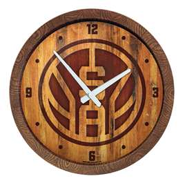 San Antonio Spurs: Logo - "Faux" Barrel Top Clock