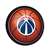 Washington Wizards: Basketball - Round Slimline Lighted Wall Sign