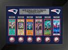 New England Patriots 6-Time Super Bowl Champions Deluxe Silver Coin & Ticket Collection  