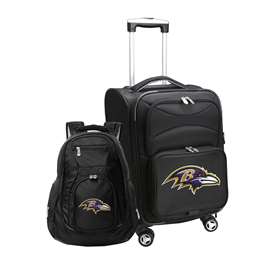 Baltimore Ravens  2-Piece Backpack & Carry-On Set L102