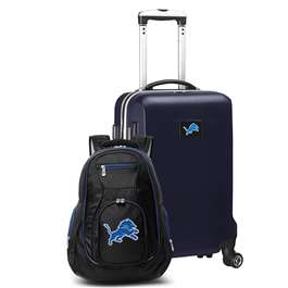 Detroit Lions  Deluxe 2 Piece Backpack & Carry-On Set L104