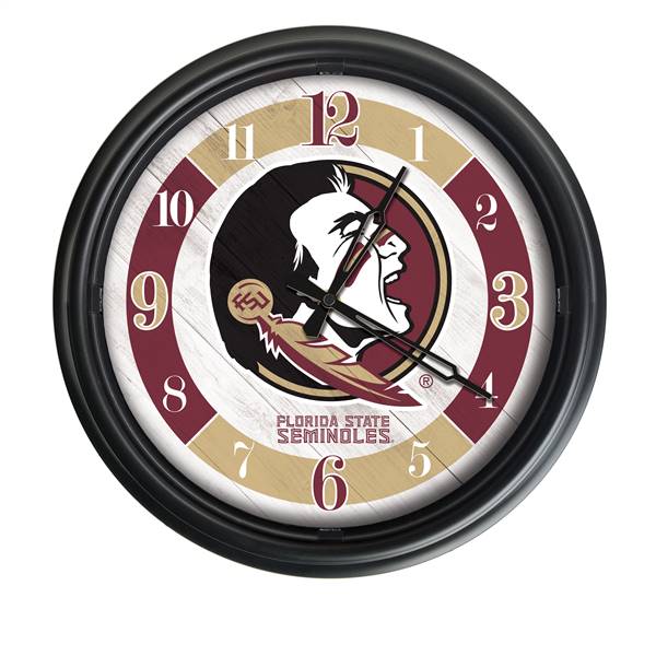 Florida State (Head) Indoor/Outdoor LED Wall Clock 14 inch