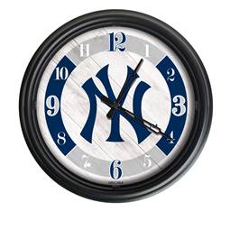 New York Yankees Indoor/Outdoor LED Wall Clock