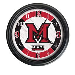 Miami (OH) Indoor/Outdoor LED Wall Clock 14 inch