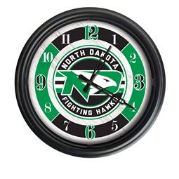 North Dakota Indoor/Outdoor LED Wall Clock 14 inch