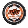 Oklahoma State Indoor/Outdoor LED Wall Clock 14 inch