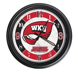 Western Kentucky Indoor/Outdoor LED Wall Clock 14 inch