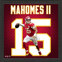 Patrick Mahomes ll Kansas City Chiefs Impact Jersey Frame  