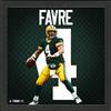 Brett Favre Green Bay Packers Impact Jersey Frame  