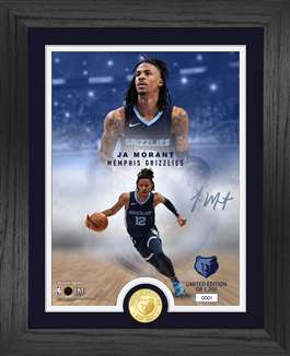 Ja Morant Memphis Grizzlies Legends Bronze Coin Photo Mint  